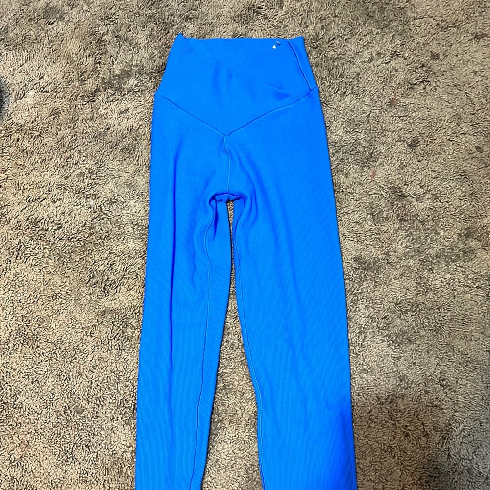 Aerie blue crossover leggings